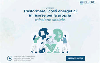 Trasformare i costi energetici in risorse per la propria missione sociale - Webinar